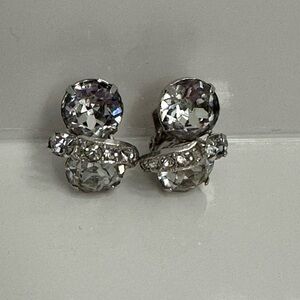 Vintage Eisenberg Ice clip costume earrings